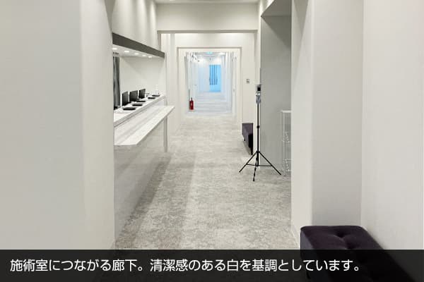 メンズリゼ川崎の廊下