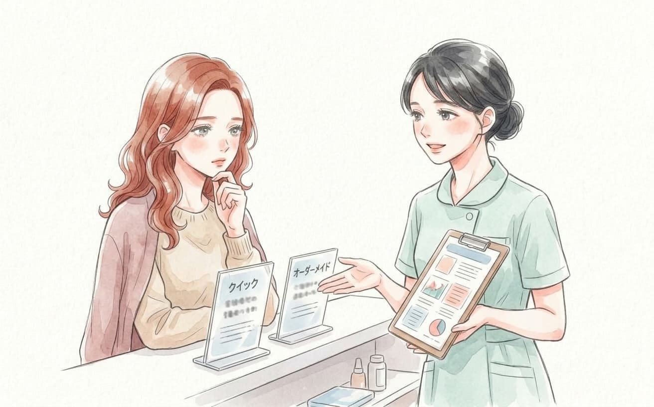 クイック脱毛とオーダーメイド脱毛を選べる