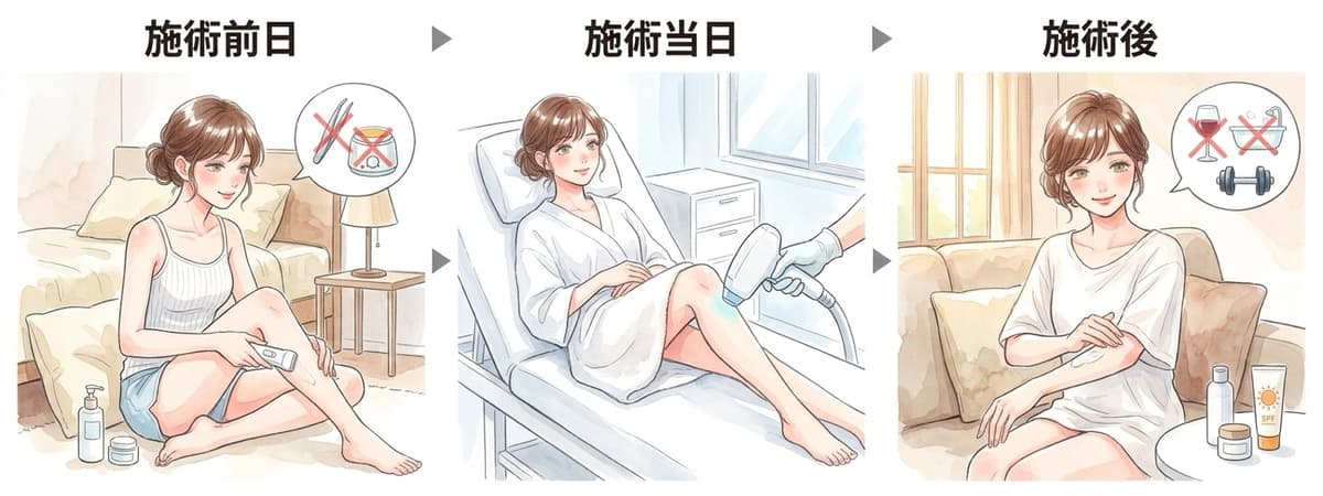 施術前後の注意点